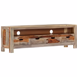 Si vous recherchez une touche de charme rustique, notre meuble TV en bois massif sera pour vous. Équipé de 4 tiroirs et d'un  ...