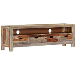 Meuble TV Bois massif 130x30x40 cm vidaXL