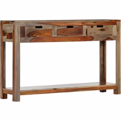 Cette table console en bois massif est élégante et pratique. Elle peut également être utilisée comme buffet, armoire console. ...