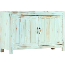 Vidaxl - Buffet Bleu clair 110x35x70 cm Bois de manguier massif