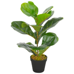 vidaXL Plante artificielle avec pot Feuilles de figuier Vert 45 cm - TU