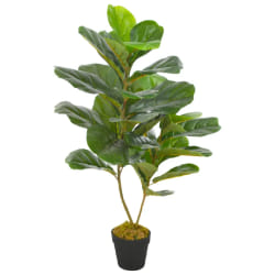 vidaXL Plante artificielle avec pot Feuilles de figuier Vert 90 cm - TU