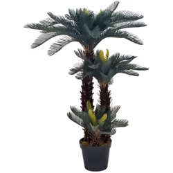 Description générale Ajoutez de la verdure à votre intérieur avec ce palmier cycas artificiel d'apparence réaliste. Mesurant ...