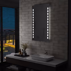 vidaXL Miroir mural à LED pour salle de bains 60x100 cm - TU