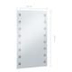 vidaXL Miroir mural à LED pour salle de bains 60x100 cm - TU