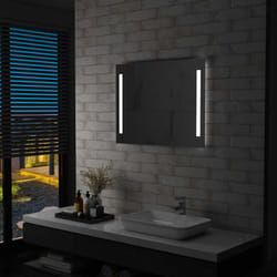 Vidaxl - Miroir mural à led pour salle de bains 80x60 cm