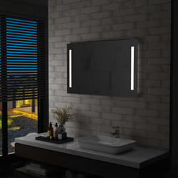Vidaxl - Miroir mural à led pour salle de bains 100x60 cm