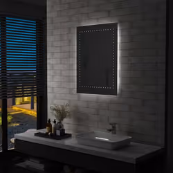 Notre miroir à LED pour salle de bains offre un éclairage lumineux combiné à un style sophistiqué et un design fonctionnel. C ...