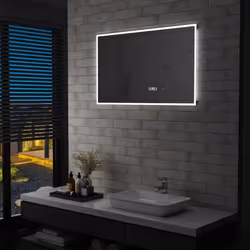Notre miroir à LED pour salle de bains offre un éclairage lumineux combiné à un style sophistiqué et un design fonctionnel. C ...