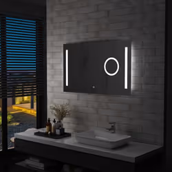 Notre miroir à LED pour salle de bains offre un éclairage lumineux combiné à un style sophistiqué et un design fonctionnel. C ...