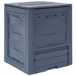 vidaXL Bac à compost de jardin Gris 60x60x73 cm 260 L - TU