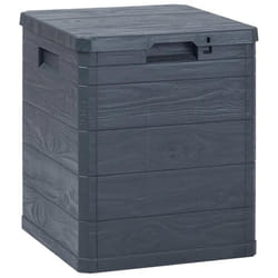 vidaXL Boîte de rangement de jardin 90 L Anthracite - TU