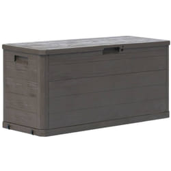 Boîte de rangement de jardin 280 l Marron