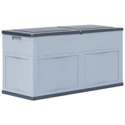 Vidaxl - Boîte de rangement de jardin 320 l Gris Noir