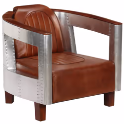 VidaXL 247796, Cuir, Marron, 730 mm, 670 mm, 690 mm