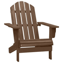 vidaXL Chaise de jardin Bois Marron - TU