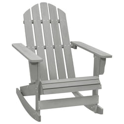 vidaXL Chaise à bascule de jardin Bois Gris - TU
