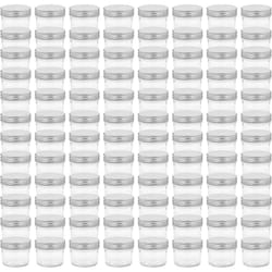Vidaxl - Pots à confiture avec couvercles argentés 96 pcs Verre 110 ml