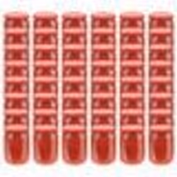 vidaXL 48 pcs Pots à confiture avec couvercle rouge Verre 230 ml