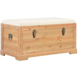 Coffre de rangement avec coussin 80x40x40 cm mdf Vidaxl