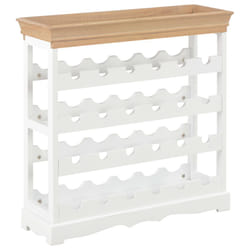VidaXL 280065 porte-bouteilles Panneaux MDF Marron, Blanc