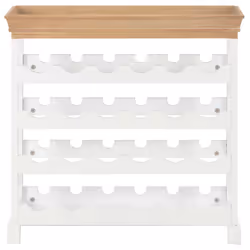 VidaXL 280065 porte-bouteilles Panneaux MDF Marron, Blanc