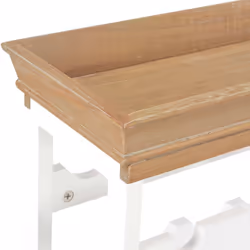 VidaXL 280065 porte-bouteilles Panneaux MDF Marron, Blanc - Vue supplémentaire 5