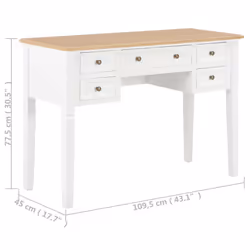 VidaXL 280069 bureau - Vue supplémentaire 8