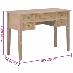 VidaXL 280072 bureau - Vue supplémentaire 8