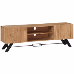 Ce meuble TV dégage un charme rustique. Il constituera un supplément à la fois pratique et attrayant à votre intérieur. Le bu ...