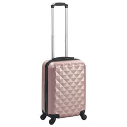vidaXL Valise rigide Doré rose ABS - TU