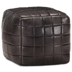 VidaXL Pouf Cuir