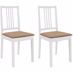 Cet ensemble de 2 chaises de salle à manger, avec un design soigné et simple, va sûrement vous apporter un confort d'assise.  ...
