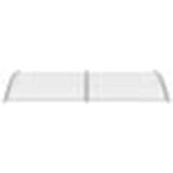 vidaXL Auvent de porte Gris et transparent 200x75 cm PC - TU