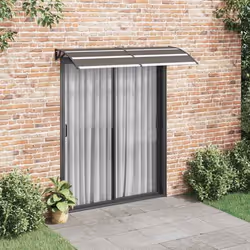 vidaXL Auvent de porte Noir 200x75 cm PC - TU