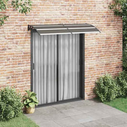 vidaXL Auvent de porte Noir 200x75 cm PC - TU