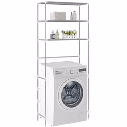 Description générale Le support de rangement à 3 niveaux au-dessus du lave-linge est la solution idéale pour créer des espace ...