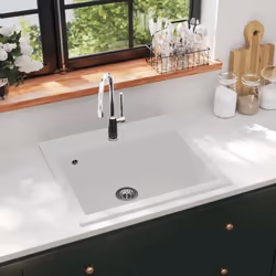 Description générale Notre évier de cuisine en granit est un ajout pratique et intemporel à votre décoration. Il est conçu av ...