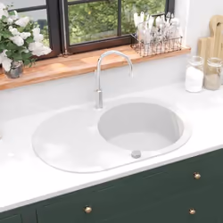 Notre évier de cuisine en granit sera un supplément à la fois convivial et intemporel à la décoration de votre cuisine. Il di ...