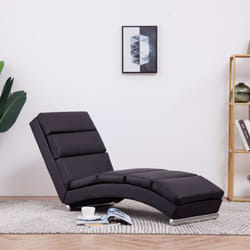 Vidaxl - Chaise longue Marron Similicuir