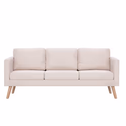 VidaXL 281351 canapé 2 siège(s) Crème