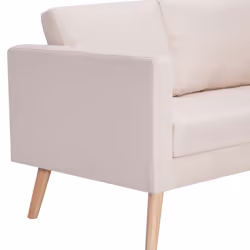 VidaXL 281351 canapé 2 siège(s) Crème - Vue supplémentaire 6