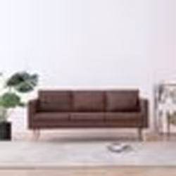 VidaXL 281354, Marron, 3 siège(s), Polyester, 1680 mm, 700 mm, 730 mm