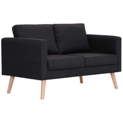 VidaXL 281359 canapé 2 siège(s) Noir