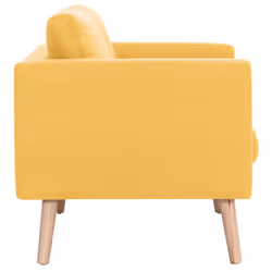 VidaXL 281361 canapé 2 siège(s) Jaune - Vue supplémentaire 5