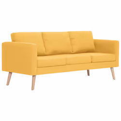 VidaXL 281362, Jaune, 3 siège(s), Polyester, 1680 mm, 700 mm, 730 mm