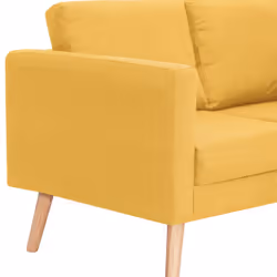 VidaXL 281362 canapé 3 siège(s) Jaune - Vue supplémentaire 6
