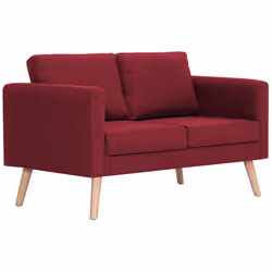 VidaXL 281363, Rouge, 2 siège(s), Polyester, 1160 mm, 700 mm, 730 mm