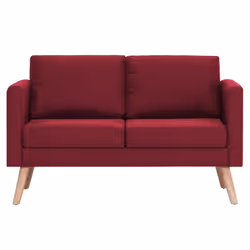 VidaXL 281363 canapé 2 siège(s) Rouge