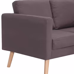 VidaXL 281366 canapé 3 siège(s) Taupe - Vue supplémentaire 6